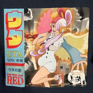 One Piece Film Red Uta Record Tee Shirt L Hot Topic Ripple Junction Anime NEW